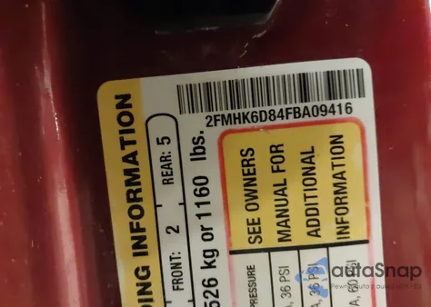 2015 Ford Flex Limited from USA, damaged, VIN 2FMHK6D84FBA09416